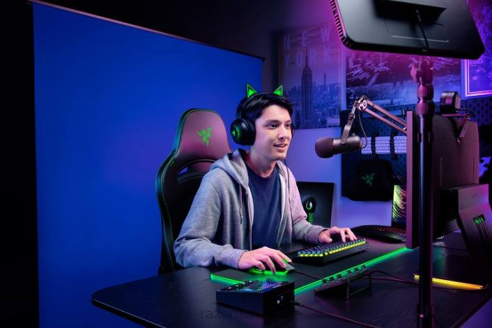 blå skabelse af indhold 44RF114 bagskærm Razer