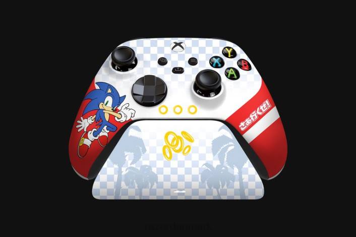 én farve konsol 44RF167 sonic the hedgehog trådløs controller & hurtigopladningsstander til xbox Razer
