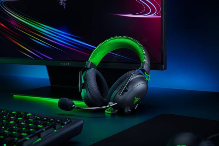 sort gaming lyd 44RF86 blackshark v2 special edition Razer