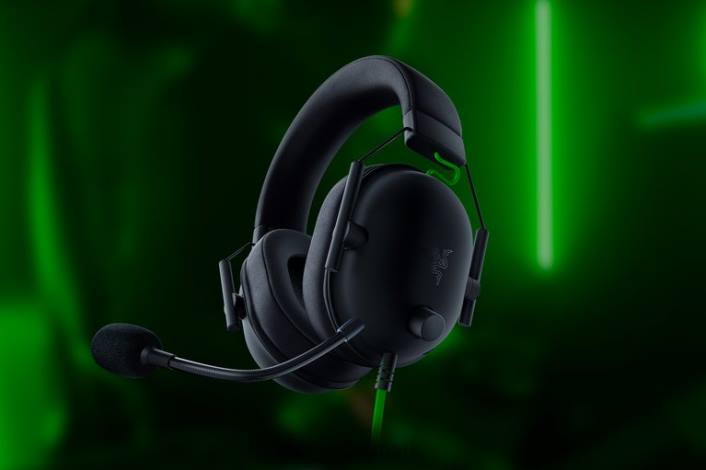 sort gaming lyd 44RF89 blackshark v2 usb Razer