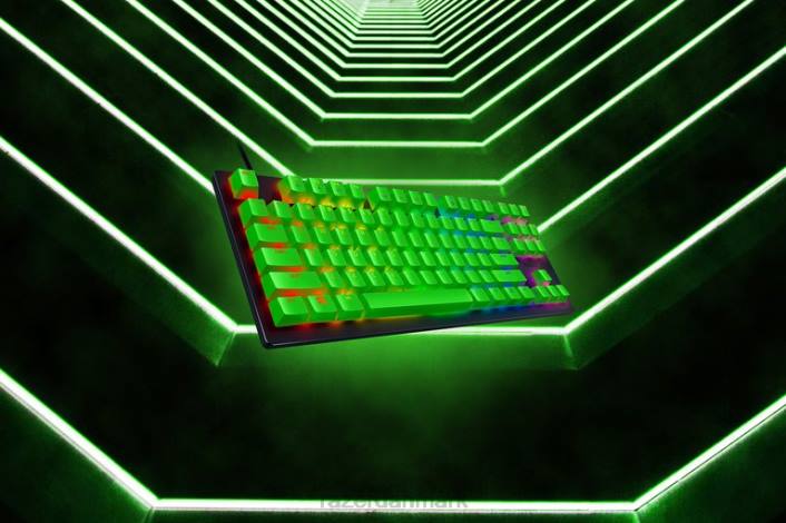grøn tastatur 44RF74 huntsman tournament edition - os Razer