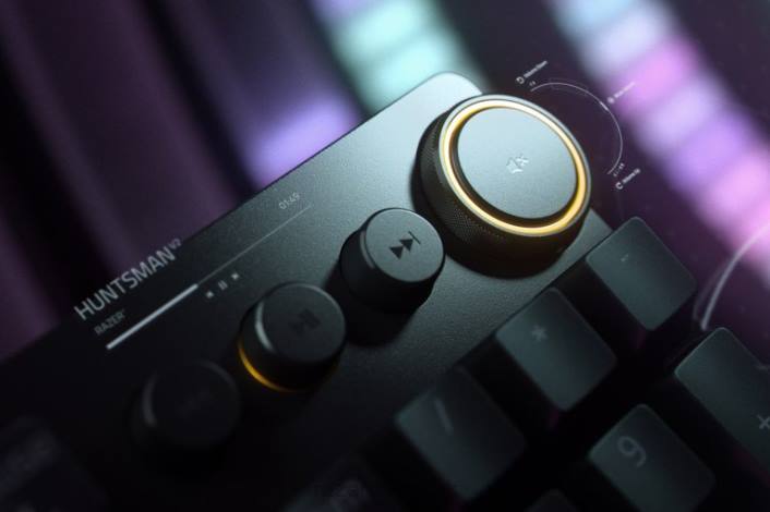 én farve tastatur 44RF69 huntsman v2 - clicky optisk switch - os Razer