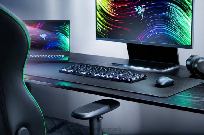 sort tastatur 44RF65 deathstalker v2 pro - lineær optisk switch - us Razer
