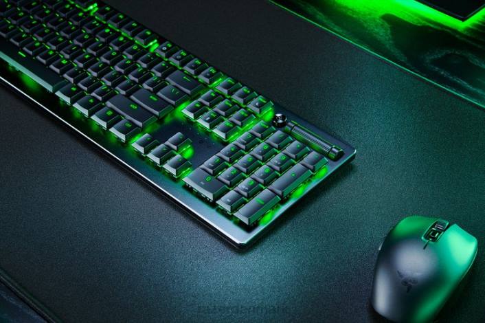 sort tastatur 44RF65 deathstalker v2 pro - lineær optisk switch - us Razer
