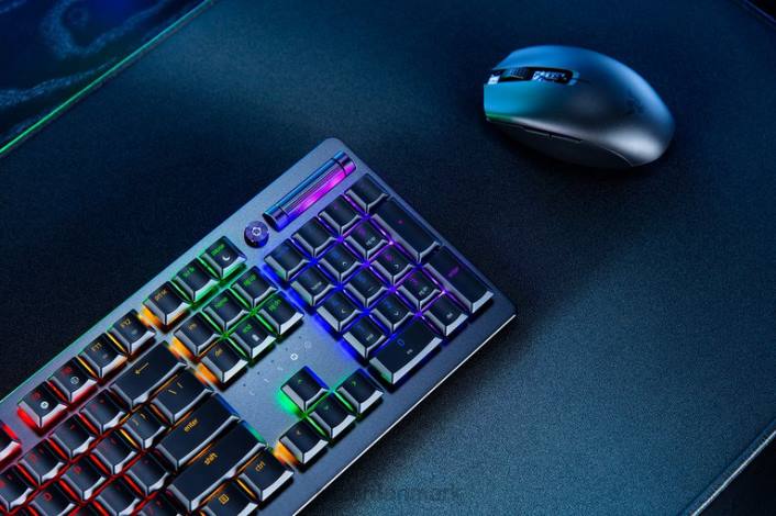 sort tastatur 44RF65 deathstalker v2 pro - lineær optisk switch - us Razer