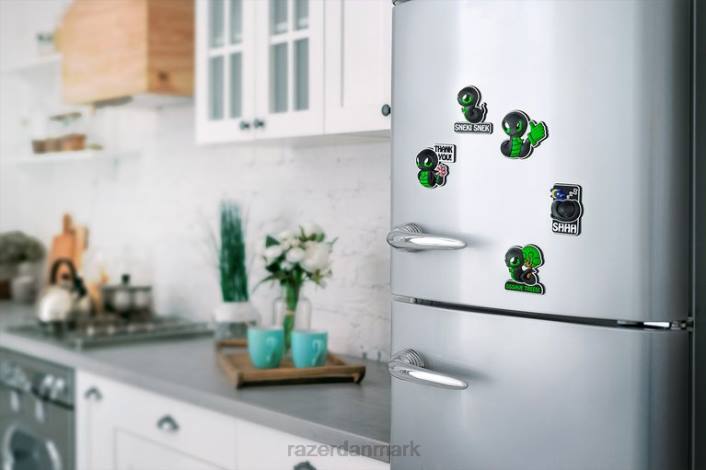 én farve gear 44RF207 sneki snek køleskabsmagnet - sssave træer Razer