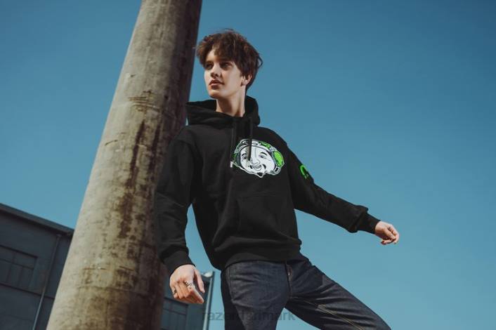 én farve beklædning 44RF193 evisu godhead hættetrøje Razer