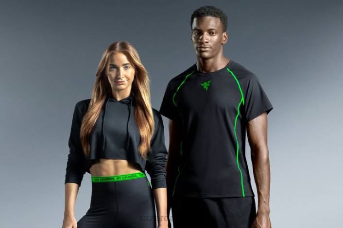 én farve beklædning 44RF194 athleisure - instinkt t-shirt Razer