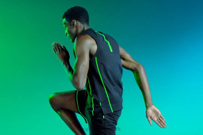én farve beklædning 44RF196 athleisure - instinkt tank Razer