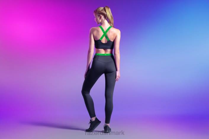 én farve beklædning 44RF199 athleisure - instinkt leggings med høj talje Razer
