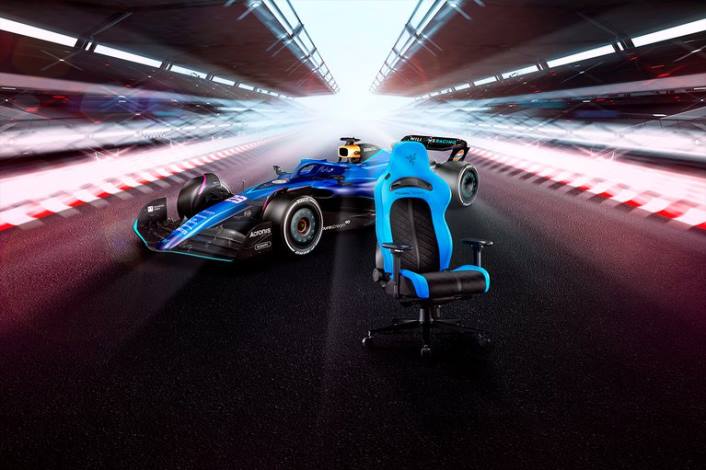 én farve gaming stol 44RF124 enki pro - williams esports udgave Razer