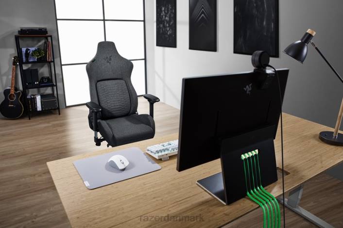 én farve gaming stol 44RF137 iskur - mørkegrå stof Razer