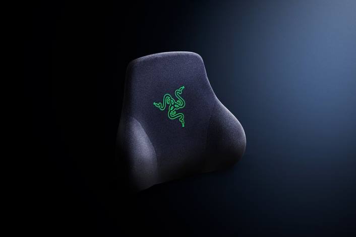 sort gaming stol 44RF145 hovedpude Razer